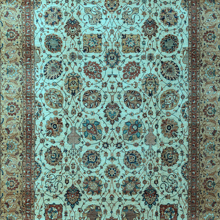 Abstract Light Blue Modern Rug, abs4177lblu