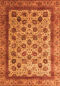 Abstract Orange Modern Rug, abs4177org