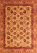 Abstract Orange Modern Rug, abs4177org