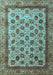 Machine Washable Abstract Light Blue Modern Rug, wshabs4177lblu