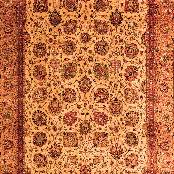 Machine Washable Abstract Orange Modern Area Rugs, wshabs4177org