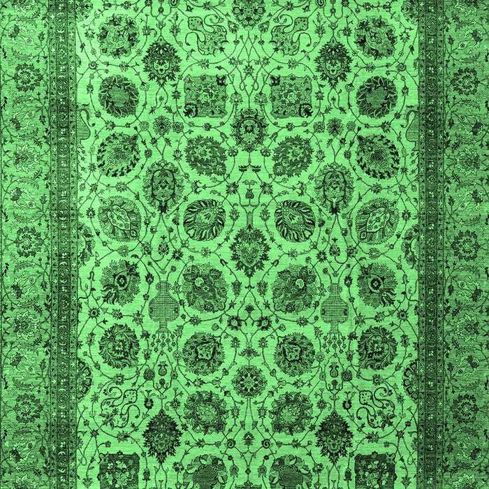 Machine Washable Abstract Emerald Green Modern Area Rugs, wshabs4177emgrn