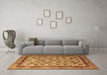 Machine Washable Abstract Brown Modern Rug in a Living Room,, wshabs4177brn