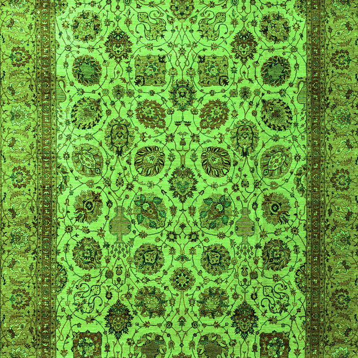 Abstract Green Modern Rug, abs4177grn