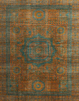 Abstract Dark Green Modern Rug, abs4178
