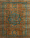 Abstract Dark Green Modern Rug, abs4178