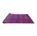 Sideview of Abstract Purple Modern Rug, abs4178pur