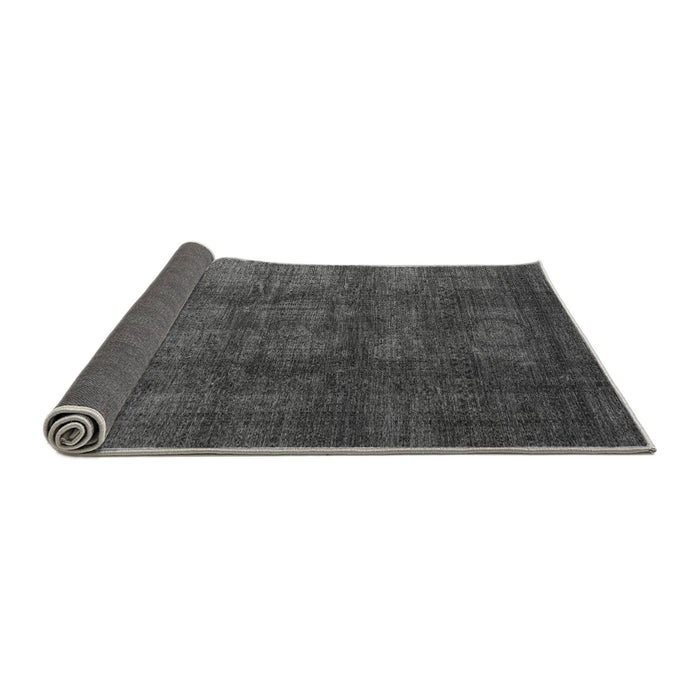 Sideview of Abstract Gray Modern Rug, abs4178gry
