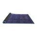 Sideview of Abstract Blue Modern Rug, abs4178blu