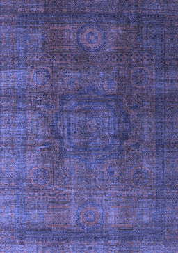 Abstract Blue Modern Rug, abs4178blu