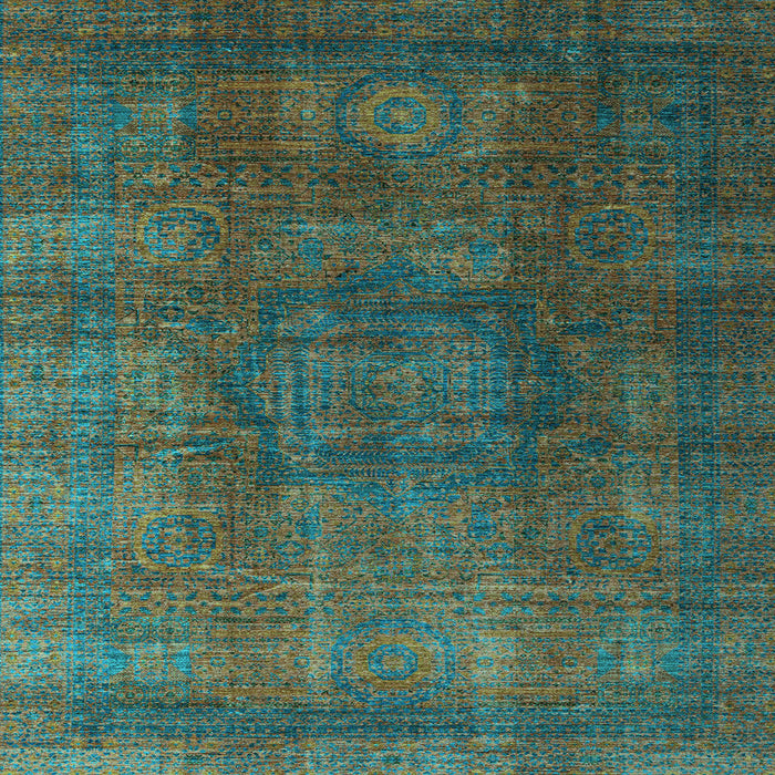 Square Machine Washable Abstract Light Blue Modern Rug, wshabs4178lblu