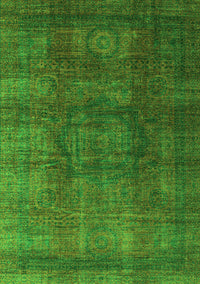 Abstract Green Modern Rug, abs4178grn