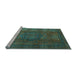 Sideview of Machine Washable Abstract Light Blue Modern Rug, wshabs4178lblu