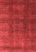 Abstract Red Modern Area Rugs