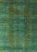 Abstract Turquoise Modern Rug, abs4178turq