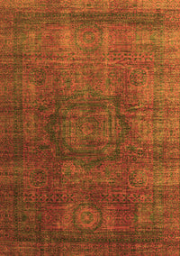 Abstract Orange Modern Rug, abs4178org