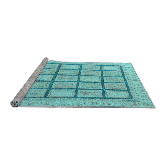 Sideview of Machine Washable Abstract Light Blue Modern Rug, wshabs4179lblu