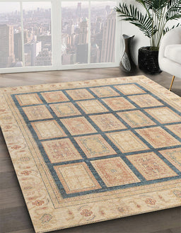 Machine Washable Abstract Brown Rug in a Family Room, wshabs4179