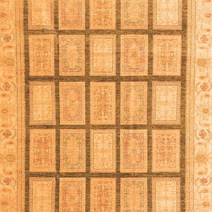 Abstract Orange Modern Rug, abs4179org