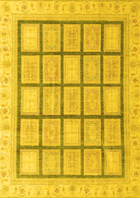 Abstract Yellow Modern Rug, abs4179yw