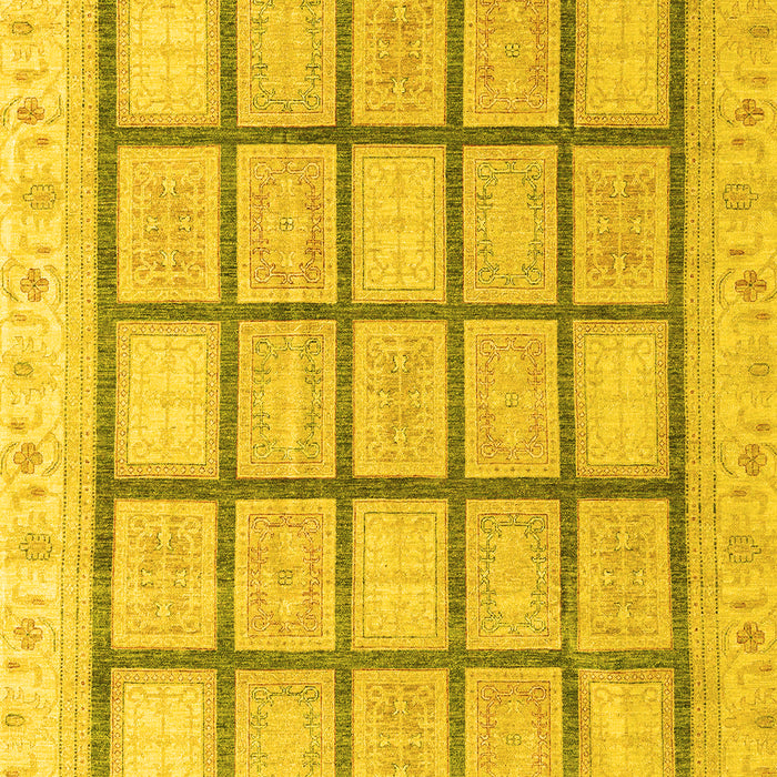Abstract Yellow Modern Rug, abs4179yw