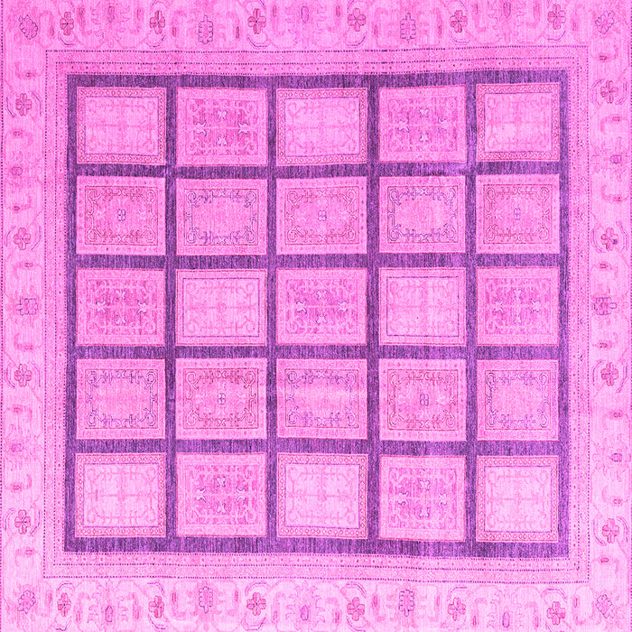 Square Abstract Pink Modern Rug, abs4179pnk