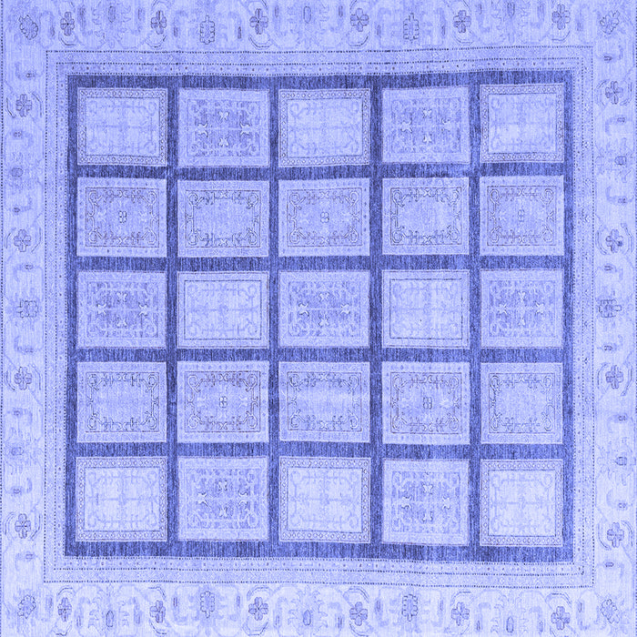 Square Machine Washable Abstract Blue Modern Rug, wshabs4179blu