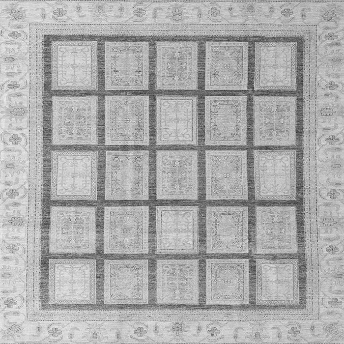 Square Machine Washable Abstract Gray Modern Rug, wshabs4179gry