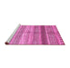 Sideview of Machine Washable Abstract Pink Modern Rug, wshabs417pnk