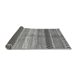 Sideview of Abstract Gray Modern Rug, abs417gry