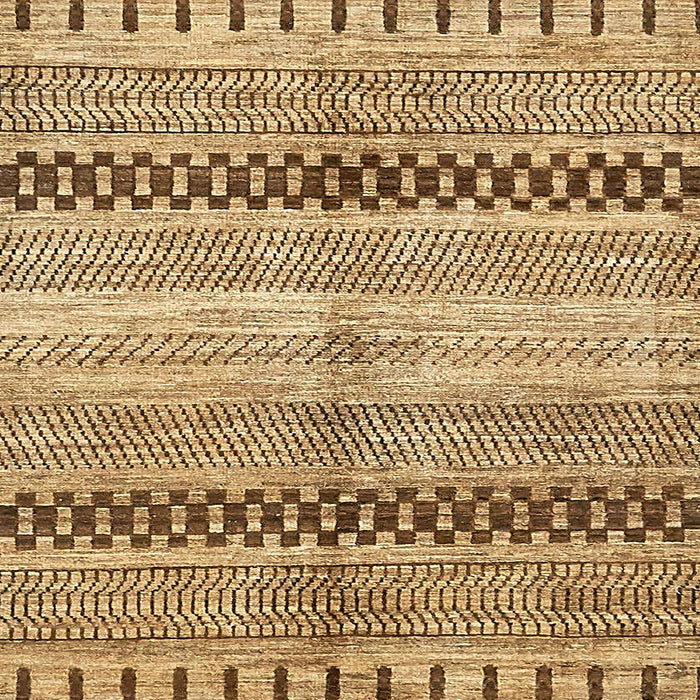 Square Abstract Dark Bisque Brown Modern Rug, abs417