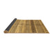 Sideview of Abstract Brown Modern Rug, abs417brn