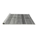 Sideview of Machine Washable Abstract Gray Modern Rug, wshabs417gry