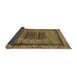 Sideview of Abstract Caramel Brown Modern Rug, abs418