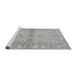 Sideview of Machine Washable Abstract Gray Modern Rug, wshabs4180gry