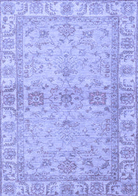 Abstract Blue Modern Rug, abs4180blu