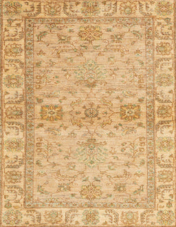 Machine Washable Abstract Chrome Gold Yellow Rug, wshabs4180