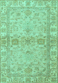 Abstract Turquoise Modern Rug, abs4180turq