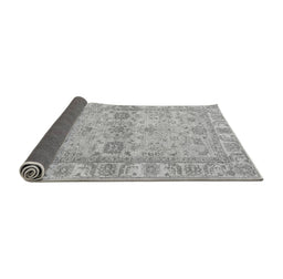 Sideview of Abstract Gray Modern Rug, abs4180gry