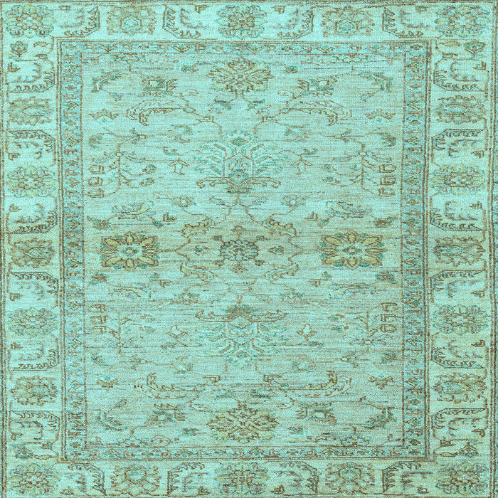 Square Abstract Light Blue Modern Rug, abs4180lblu