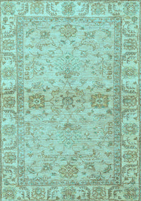 Abstract Light Blue Modern Rug, abs4180lblu