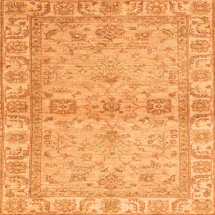 Square Abstract Orange Modern Rug, abs4180org