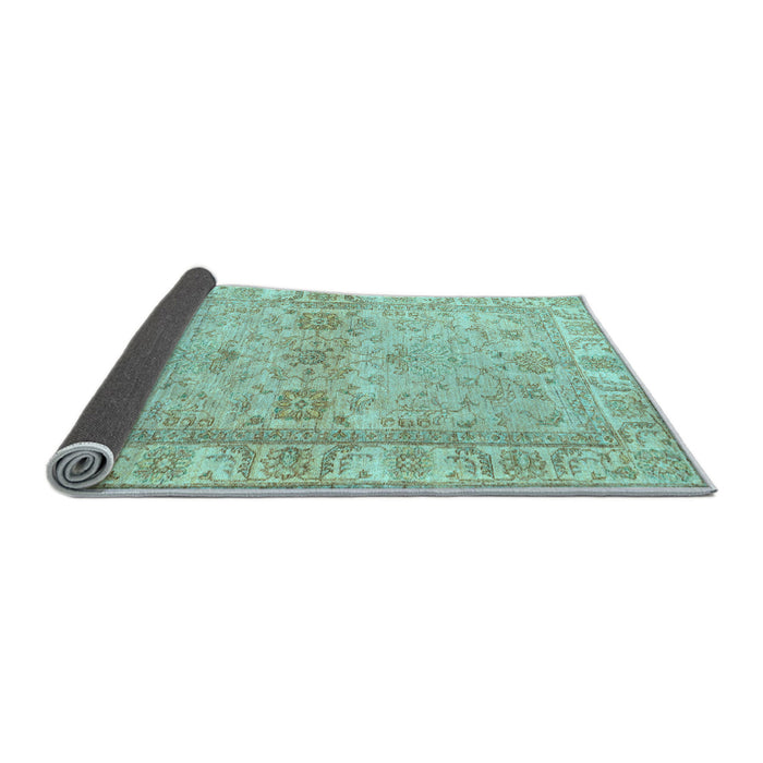 Sideview of Abstract Light Blue Modern Rug, abs4180lblu