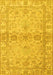 Abstract Yellow Modern Rug, abs4180yw