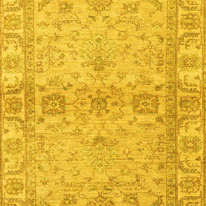 Abstract Yellow Modern Rug, abs4180yw