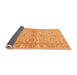 Sideview of Abstract Orange Modern Rug, abs4180org