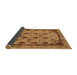 Sideview of Abstract Brown Modern Rug, abs4181brn