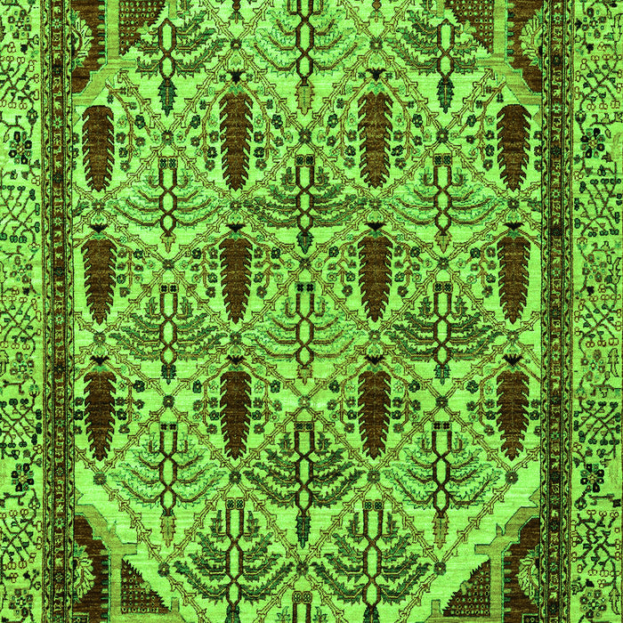 Abstract Green Modern Rug, abs4181grn
