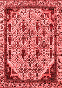 Abstract Red Modern Rug, abs4181red