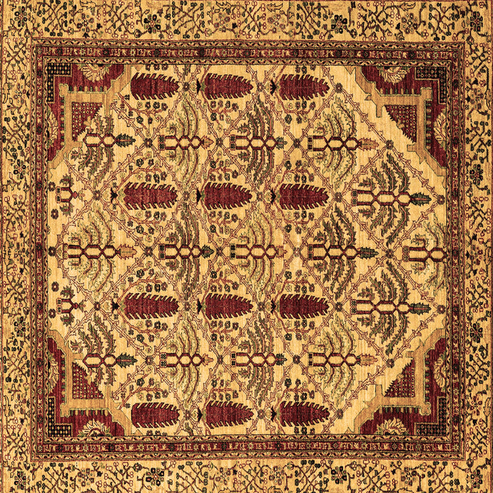 Square Abstract Brown Modern Rug, abs4181brn